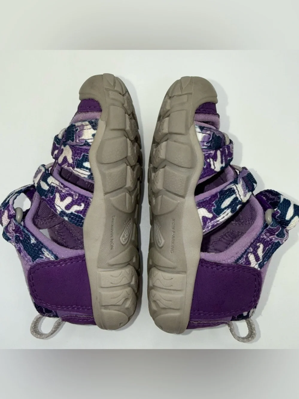 KEEN Newport H2 Toddler Sandals Purple Camo Closed Toe Water Shoes Size 5